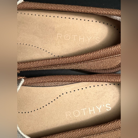 Rothy's Tan and Cream Loafers Size 7.5 - Picture 3 of 8